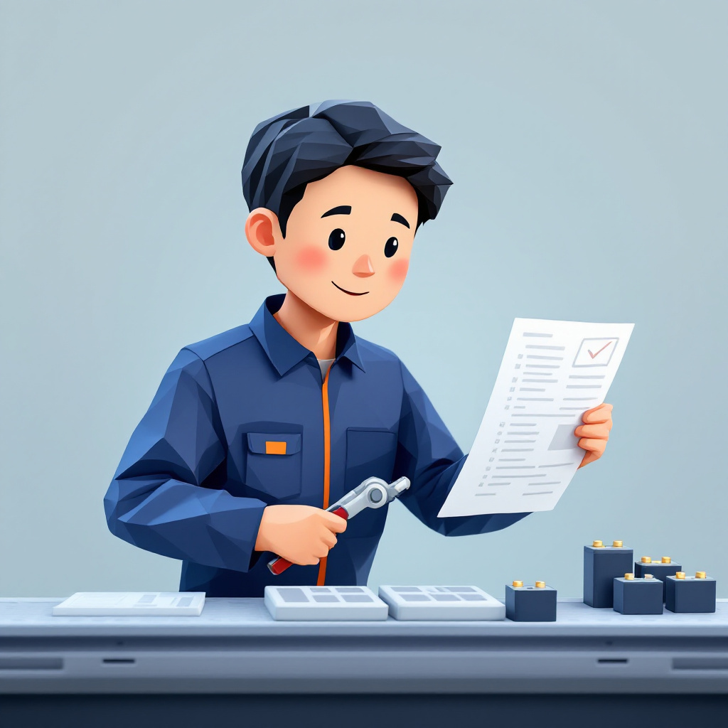 組立技能職(モジュール・パック)のキャラクターイラスト