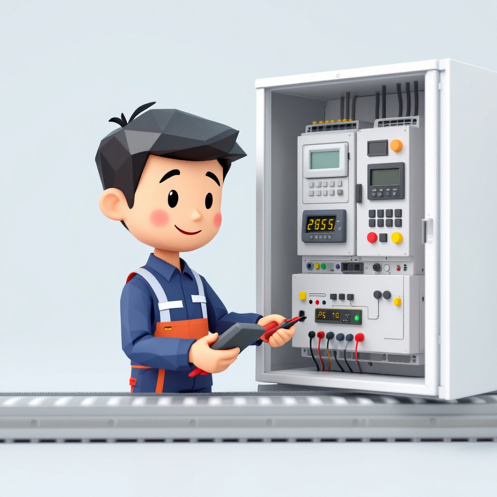 設備保全技術者のキャラクターイラスト